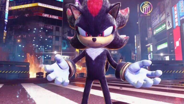 Shadow the Hedgehog, played by Keanu Reeves