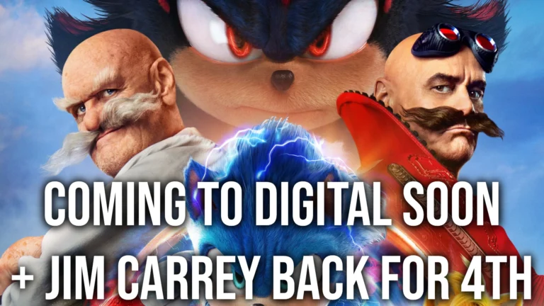 Sonic Movie Coming to Digital + Jim Carrey Back for 4th film