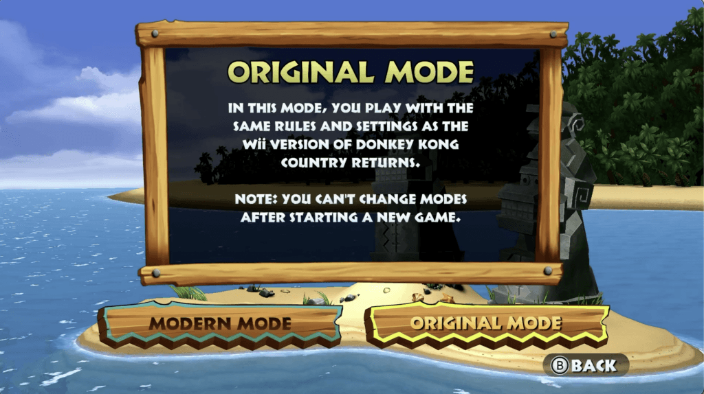 Original mode, aka harder mode.