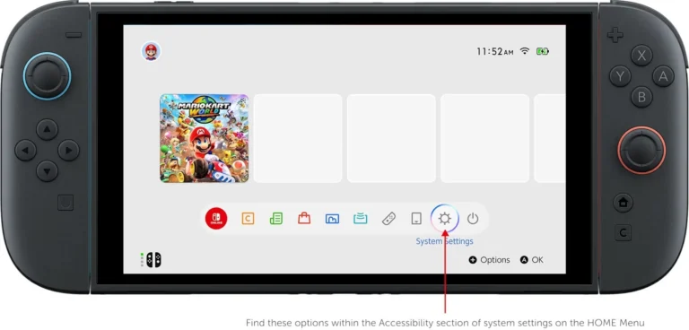 switch 2 Home Screen sounds